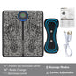 EMS Foot Massager Mat Electric TENS Feet Massager Pad Foldable Massage Mat Muscle Stimulation Fisioterapia Terapia Fisica Salud