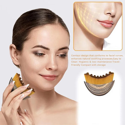 Lymphatic Contour Face Brush,Chin &Jawline Sculpting,Drainage Massager for Face,Ergonomically Designed to Fit The Skin Precisely