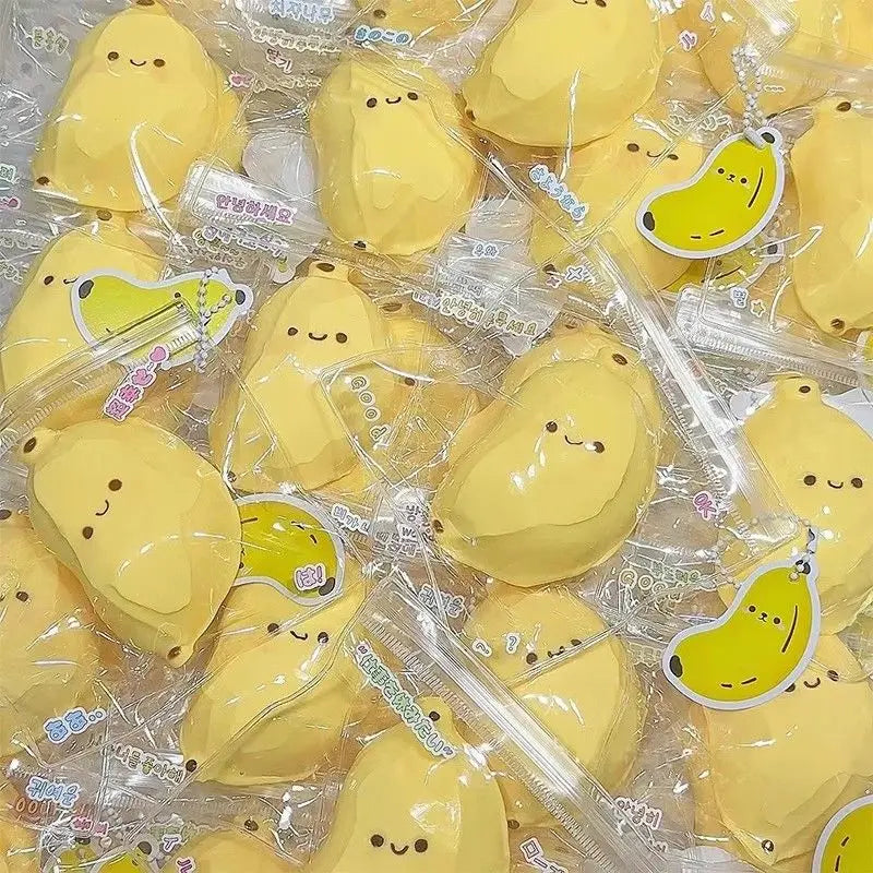 Chubby Banana Rebound Silicone Cute High-Value Water-Feeling Stress Relief Toy Gift