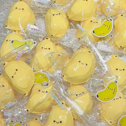 Chubby Banana Rebound Silicone Cute High-Value Water-Feeling Stress Relief Toy Gift