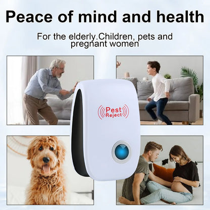 Ultrasonic Rat Destruction Mosquito Killer Repellent Pest Control Safe Effective For Home Garden Indoor Outdoor Insect Repeller