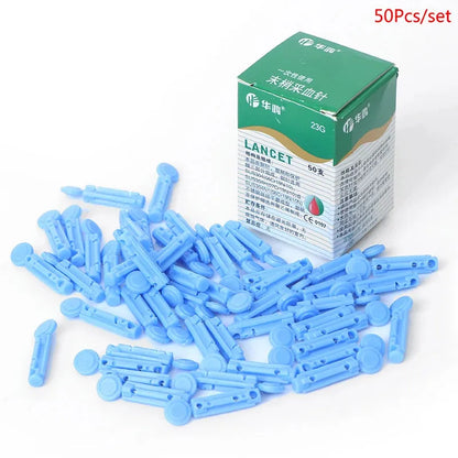 50Pcs 28g Soft Blood Glucose Medical Collecting Lancet Needles Diabetes Testing