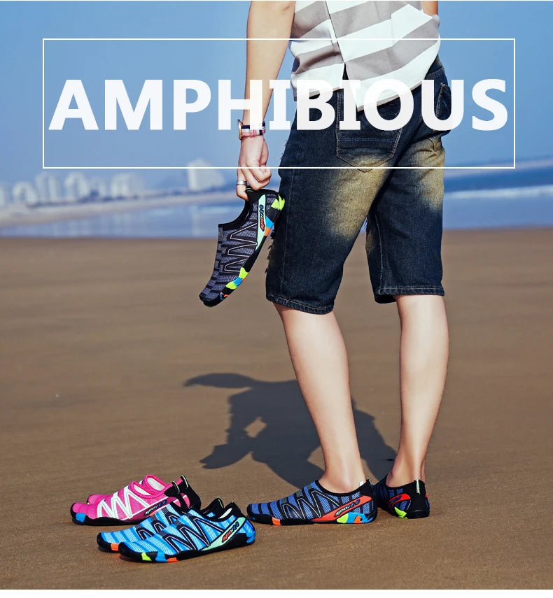 Men Water Swimming Shoes Women Sneakers Barefoot Beach Sandals Upstream Aqua Shoes Quick-Dry River Sea Diving Surfing Seaside