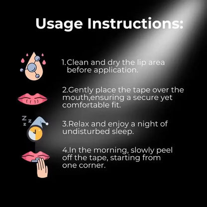 Sleep Open Mouth Breath Correction Elastic Tape Stops Snoring Supports Nasal Breathing And Delivers Safe Daily Health Care