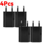 1-5Pcs Universal 5V 1A EU Plug USB Home Travel Mobile Phone Charger For Samsung Xiaomi Redmi  Huawei Charger Power Wall Adapter