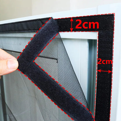 Magnetic Door Screen Insect Mosquito Net Curtain Black Fly Insect Auto Closing Invisible Mesh For Kitchen indoor living room
