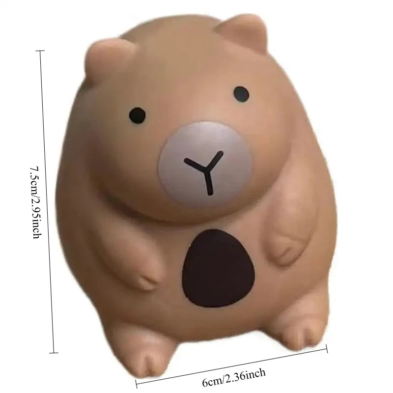 Little Chubby Capybara Squeeze Toys Cute Capibara Slow Rebound Release Squeeze Toy Kapibara Stress-relieving Mini Fidget Toys