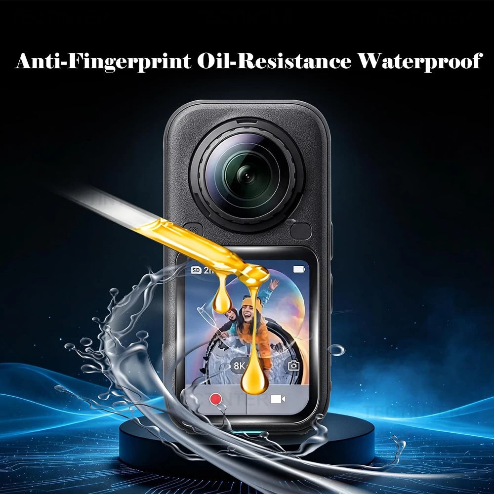 Screen Lens Protector for Insta360 X6 Tempered Glass Film Clear Anti-scratch Lens Guard Cover for Insta 360 X6 Camera Accessorie