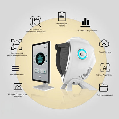 JLM Ai Smart Skin Detector Magic Mirror Skin Multi-spectrum Facial Analysis UV Layer Moisture Spectrum Analyzer Machine