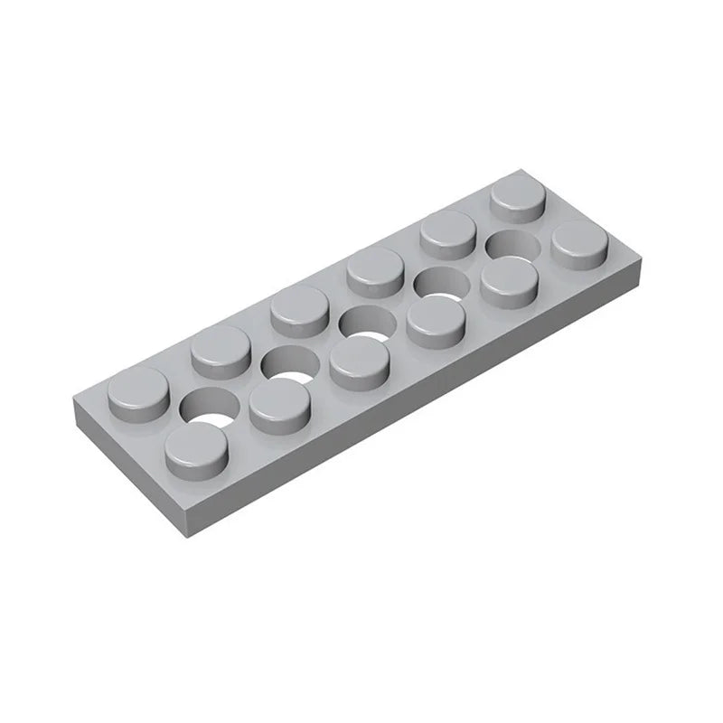 MOC 100PCS Building Block Kit with 2x6 Plate 5 Holes Suitable Bricks Toy for Boys Kids Birthday And Holiday Special Gifts