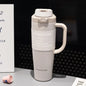JUSTINLAU 1PC 1200ML Large Capacity Stainless Steel Insulated Cup Car Travel Outdoor Camping Coffee Beverage Water Bottle