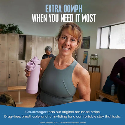 Breathe Right Nasal Strips Extra Strength Tan Nasal Strips Help Stop Snoring Drug-Free Snoring Solution&Instant Nasal Congestion