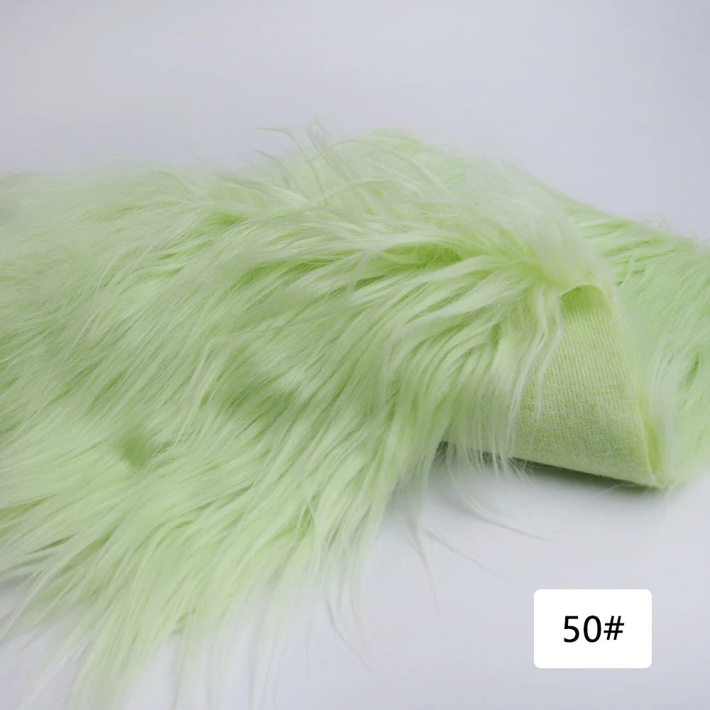 8cm Pile Length Imitation Fur Fabric Diy Cosplay Clothing Hairy Fur Fabric Bundle Long Hair Plush Fabrics By Meters Liquidations