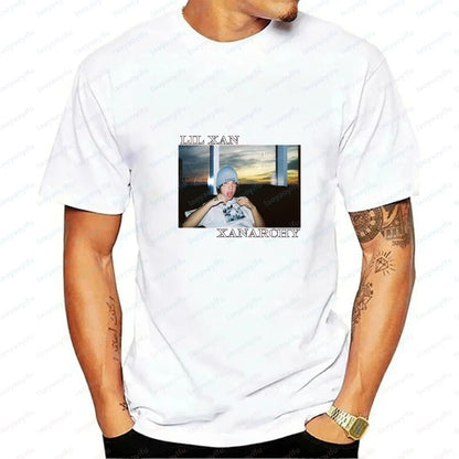 Men's T-shirts and Tank Tops - Hip-hop Rapper LIL XAN's Summer Short-Sleeved Men's and Women's Comfortable T-Shirts