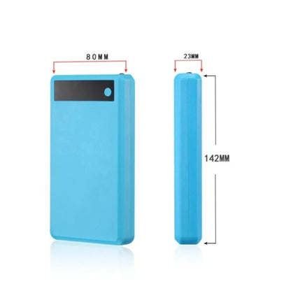 6*18650 Battery Holder Dual USB Power Bank Battery Box Mobile Phone Charger DIY Shell Case