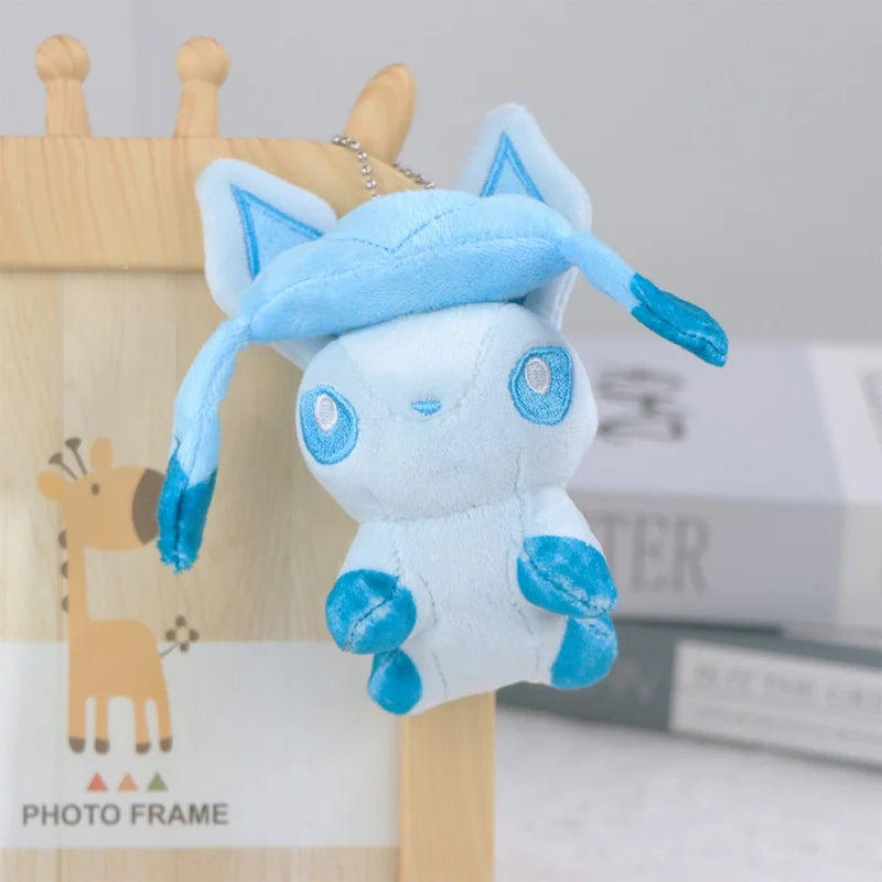 Pokemon Plush Keychain Anime Jigglypuff Gengar Sprigatito Urchin Mimikyu Sylveon Mew Umbreon Rowlet Stuffed Plushies Toys Gifts