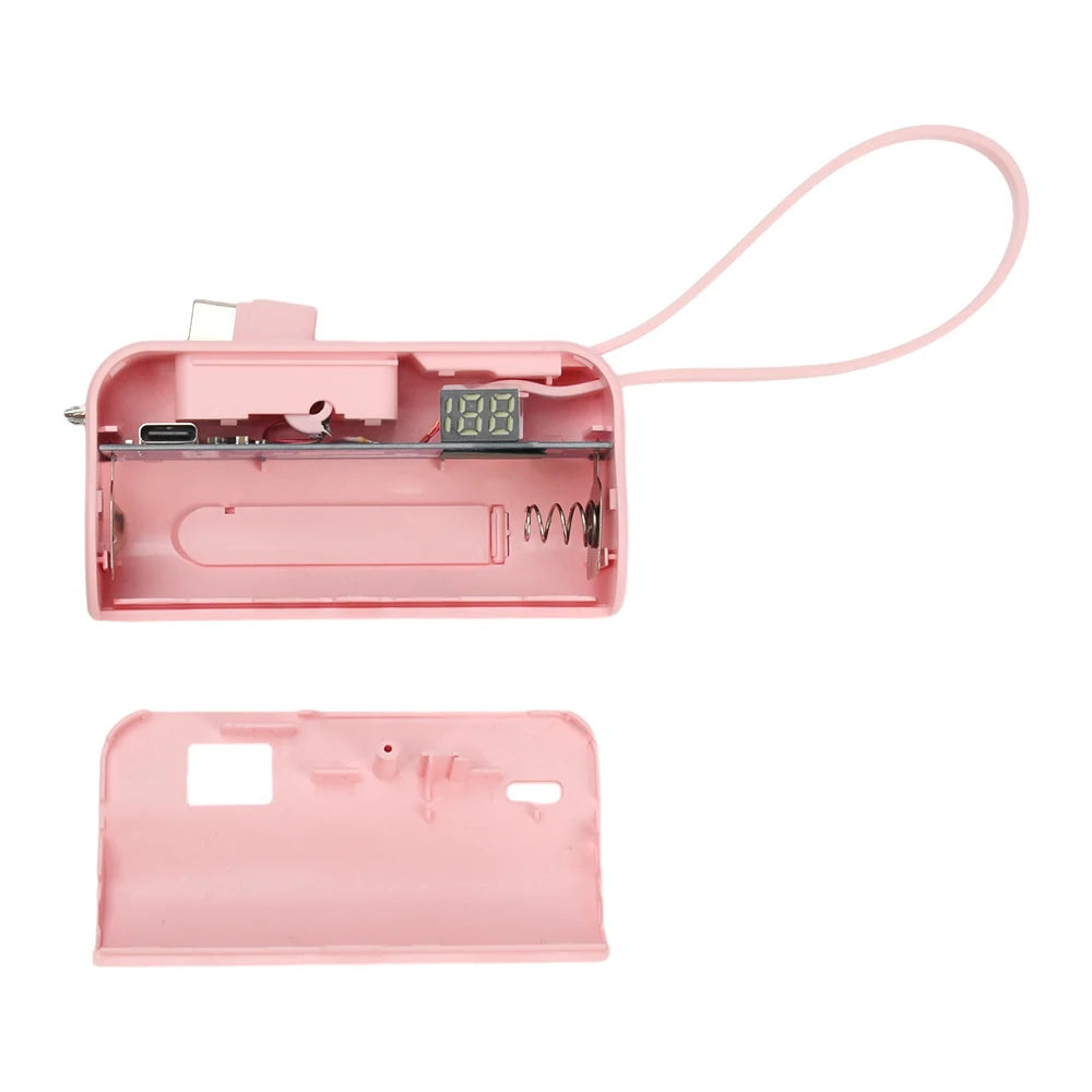 1x 21700 Mini Power Bank Case DIY Mobile Power Supply Battery Box kit Free Welding Type-C For Smart Phones Not Include Battery