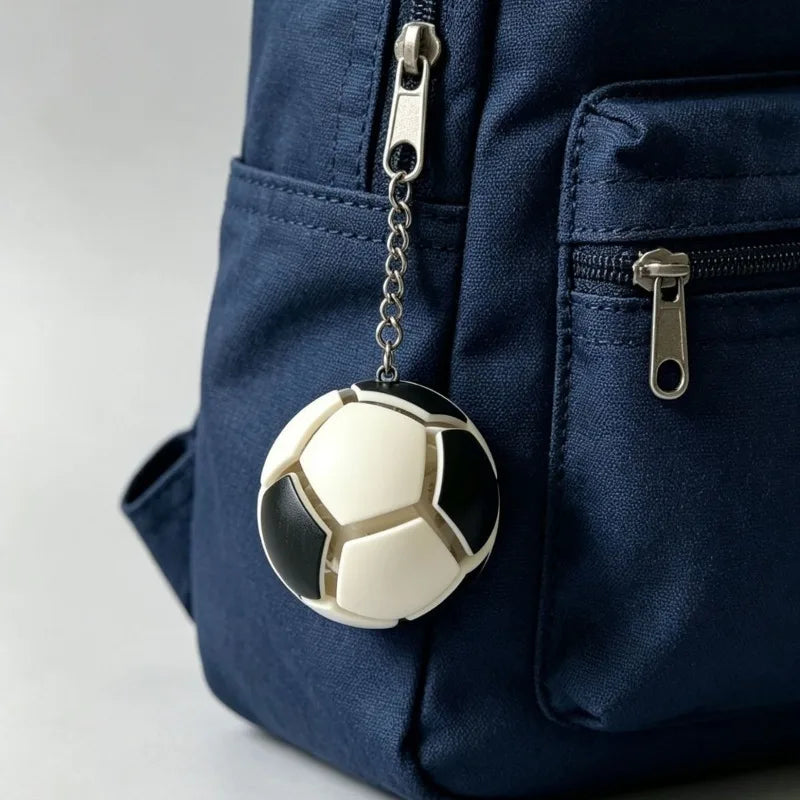 2026 New Football Pressing Ball Decompression Toy Football Pinching Music Keychain Bag Pendant Football Match Fans Surrounding