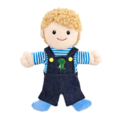 Family Soft Stuffed Toy Doll Dad Mum Brother Sister Cospaly Plush Doll Educational Baby Toys Kawaii Hand Finger Puppet