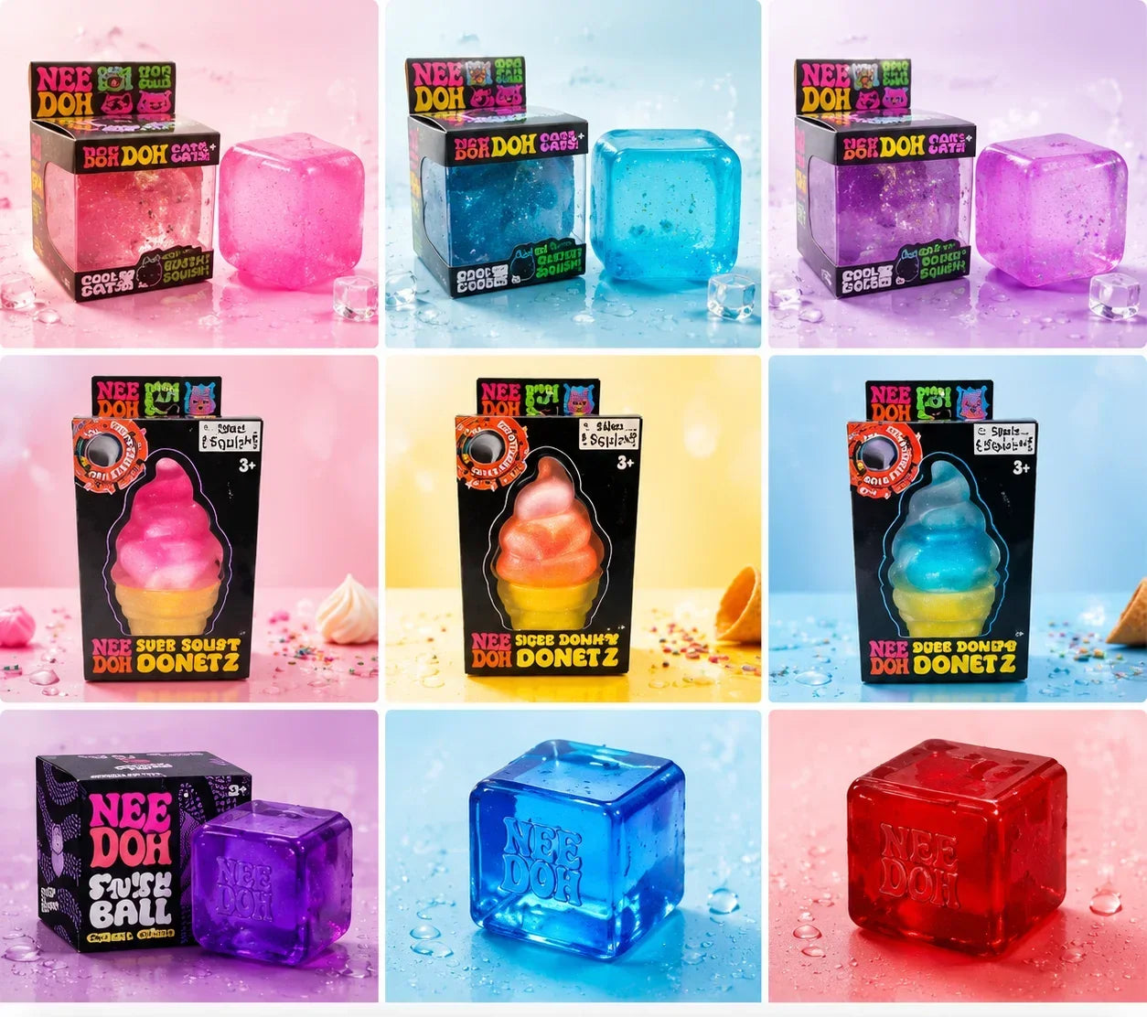 Holiday Squishy Blind Box Mystery Surprise Squeeze Toy Cute Fidget Toy Stress Relief Toy 1PC Random Gift Set