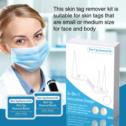 2-IN-1 Innovative Skin Tag Remover Kit Micro Skin Tag Removal Device Adult Mole Stain Wart Remover Face Care Beauty Tools