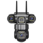 12MP WiFi IP Camera Outdoor Three Lens AI Tracking PTZ 10X Zoom Wireless Security CCTV Video Surveillance