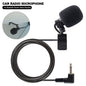 Car Audio Microphone Radio 3.5MM Microphone Plug Wired Mic 3m Cable for Bluetooth-compatible Pioneer Stereo Receiver PC Auto DVD