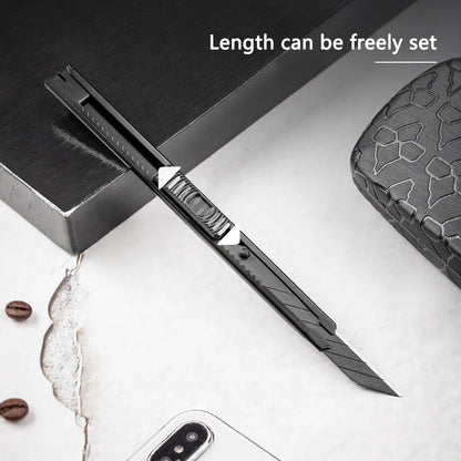 1 Pcs 9mm Black Self-locking Utility Knives Safety Snap Off Knife Paper Cutter Knife Multifunctional Office Supplies Art Knifes