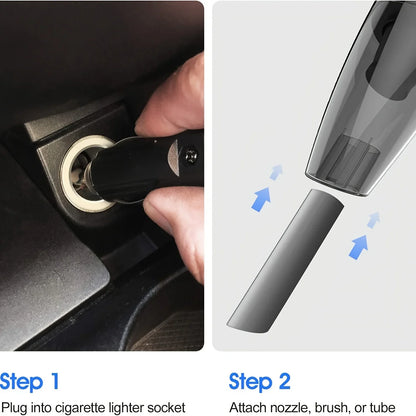 12V Handheld Vacuum Cleaner, Handheld Car Vacuum Cleaner With Strong Suction Power, Portable Mini Handheld Car Vacuum Cleaner