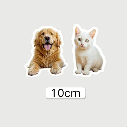 Custom Stickers of Pet Waterproof Personalized Stickers of Photo Cute Custom Logo Labels for Laptop Cup, Birthday Party Deco