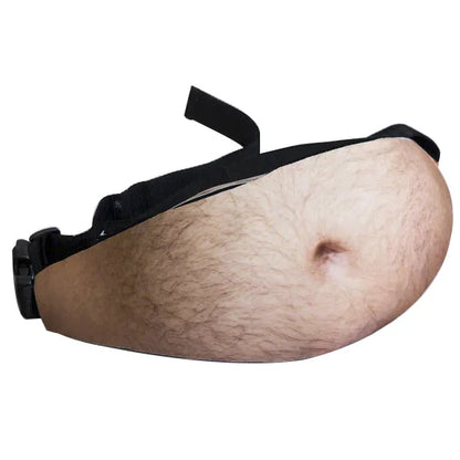Funny Belly Bag Novelty Waist Pack Realistic Fake Big Belly Prank Prop Costume Accessories Halloween Party Gift Decor 2027