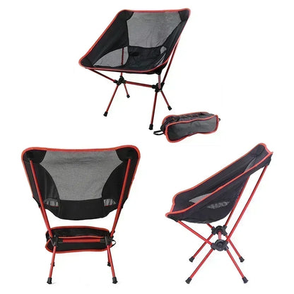 Folding Camping Chair Travel Ultralight Beach Accessories Playa Fishing Lightweight Portable Outdoor Foldable Furniture