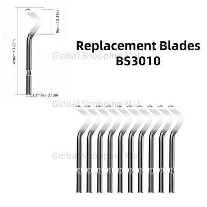 10PCS Swivel Blades 360 Degree Rotary Head for Hand Deburring Tool Kit High Speed Burr Removal Blade BS1010 BS1018 BK3010 BS3010