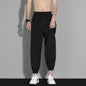 Mens Ice Silk Jogger Pants Summer Lightweight Casual Trousers Loose Fit Quick Dry Breathable Sport Fitness Bottoms Wear