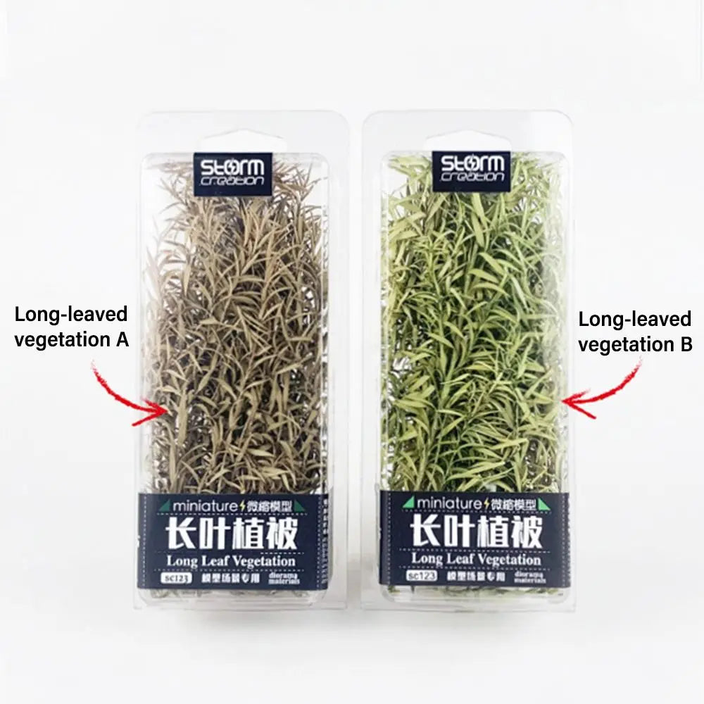 Sand Table Vegetation Long Leaf Grass Cluster Miniature Reed Scene Model Railway Scenery Micro Landscape DIY Accessories