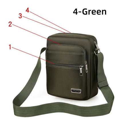 Waterproof Men Crossbody Bags Male Nylon Shoulder Bags Boy Messenger Bag Man Handbags For Travel Casual Large Satchel Grey Bags