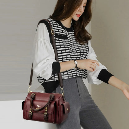 Luxury Designer Soft Leather Shoulder Crossbody Messenger Bags for Women 2026 High Quality Casual Ladies Purses and Handbags