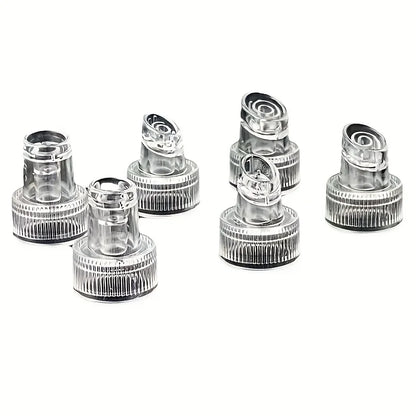 6Pcs Bubble Tip Replacement Heads For Plastic Skin Peeling Hydro Oxygen Cleaning Facial Machine Blackhead Extractor Nozzle