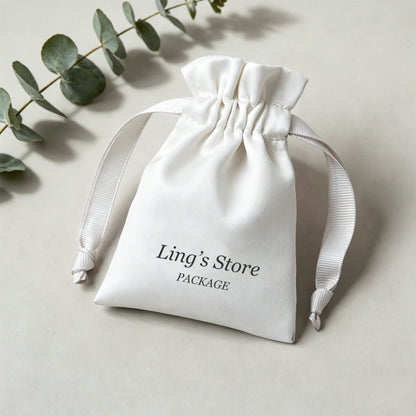 100Pcs Personalized Logo Jewelry Packaging Silk Satin Drawstring Bag Wedding Favors Candy Gift Pouch Ring Bracelet Cosmetic Sack