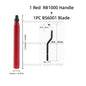 RB1000 Hand Metal Deburring Tool Red with 360 Degree Rotating Blades for 3D Printing Wood Metal Plastic Aluminum Copper Steel
