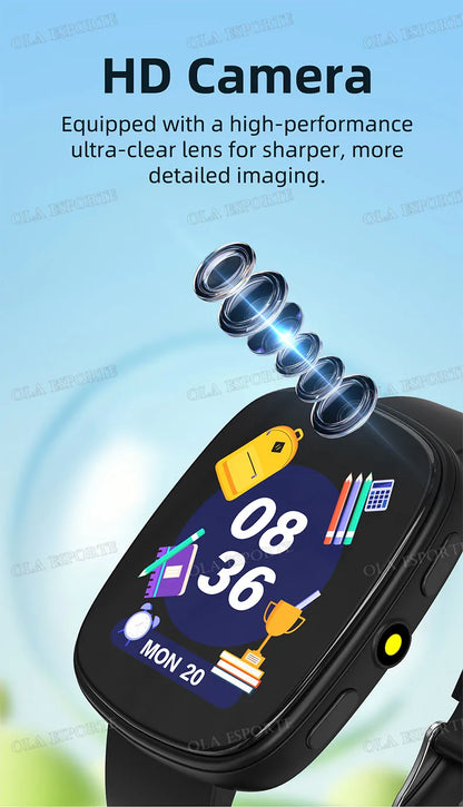 2026 Kids Games Smartwatch 1.83''HD Screen Camera 22 Interesting Games Sleep Monitor Alarm Clock Calculator Children Watch MA27