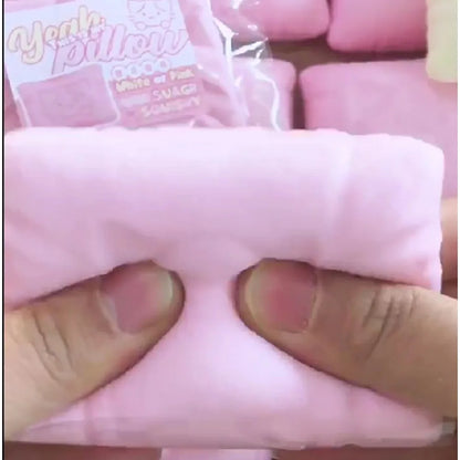Squishy Simulated Cat Pillow Squeeze Toy Soft Stress Relief Slow Rising Sensory Fidget for Anxiety ADHD Autism Gifts for Kids