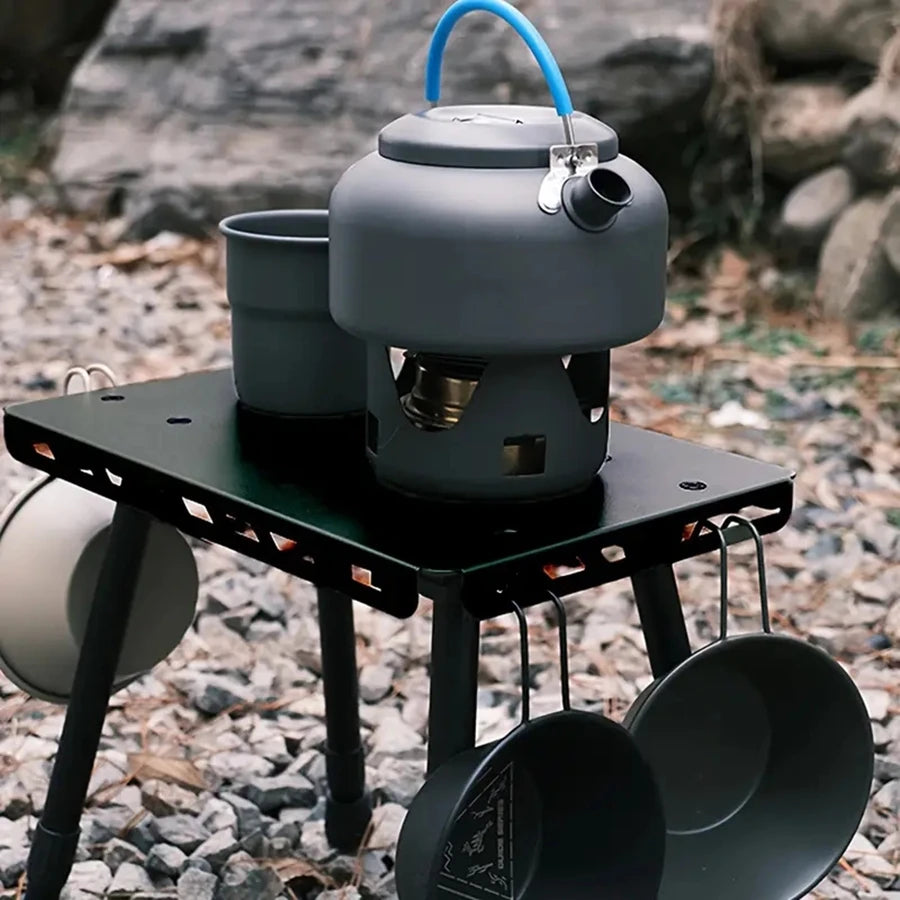 Outdoor Table And Chair Dual-Use Table, Liftable Portable Stool Outdoor Fishing Camping Chair Desk