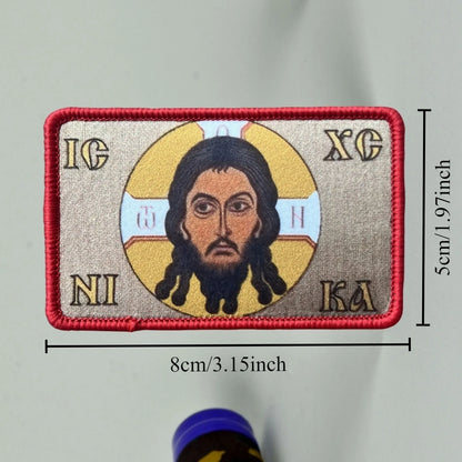 Orthodox Jesus Christ Tactical Military Morale Army Armband Printed Hook and Loop Patches for military equipment, backpack, hat,