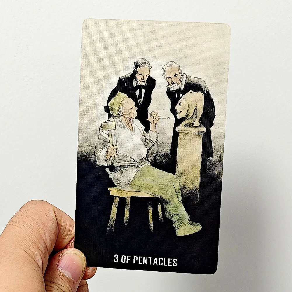 Joker Tarot Deck In Rigid Box 12*7cm 78 Pcs Dark Gothic Tarot Cards Printed on 350GSM Double-embossed Cardstock