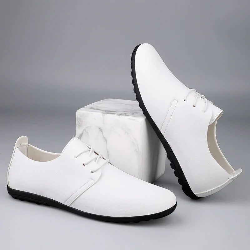 Daily casual men's leather shoes driving shoes new four-season general Doudou men's shoes outdoor lazy one-pedal men