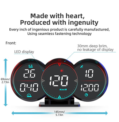 Car Head Up Display HUD GPS Computer Speedometer Windshield Projector Car Dashboard Speed Displays System Modification Car Acces