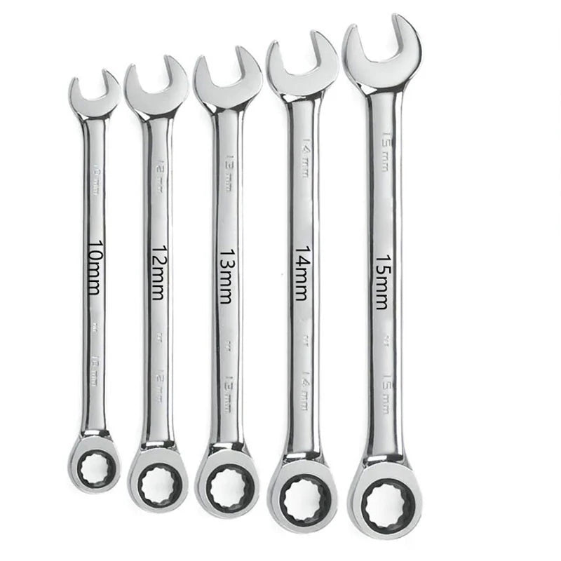 Ratchet Metric Wrenches Torque Universal Spanners for Car Repair Hand Tools l key tool set