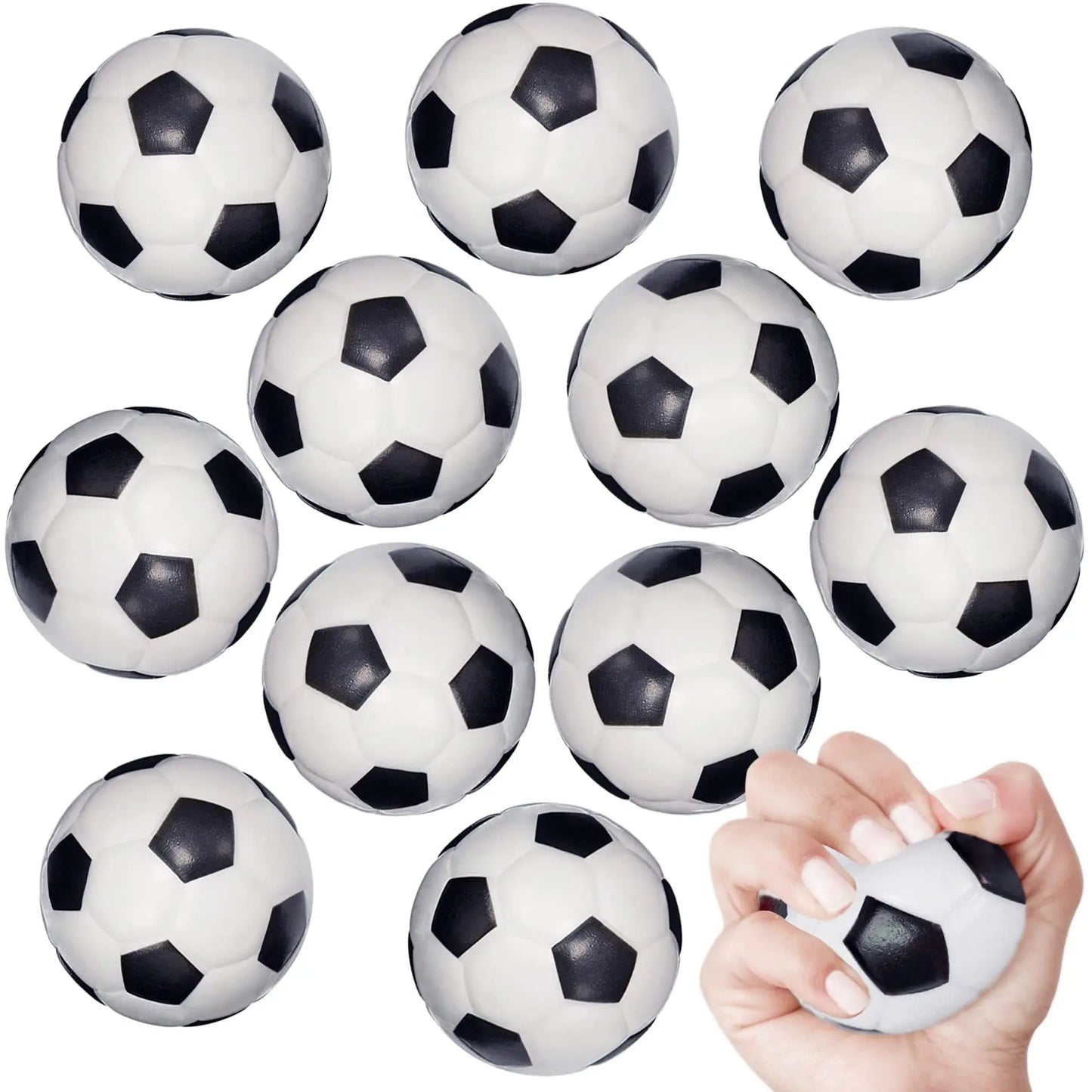6/12/20 Pcs Squishy Squeeze Balls Birthday Party Favors Goodie Pinata Filler Anti Stress Soccer Basketball  Rugby Baseball Gifts