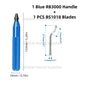 Deburring Tool RB3000 with 1 or 11 High Speed Steel Swivel Blades BS1010 BS1018 BK3010 BS3010 360 Degree Rotary Head Burr Remove
